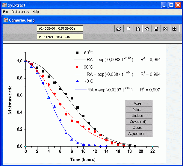 XyExtract Graph Digitizer Screenshot